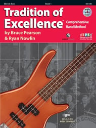 Tradition of Excellence Electric Bass band method book cover